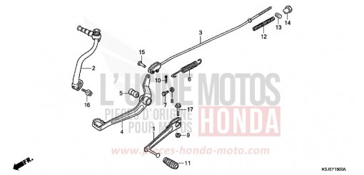 PEDALE CRF100FA de 2010
